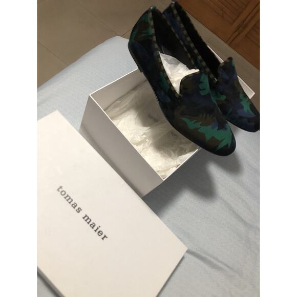 Tomas Maier Camo Palm Smoking slipper sz. 11 main image 5